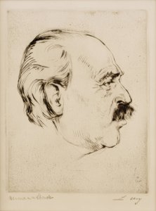 Ritratto di Lesser Ury da Hermann Struck